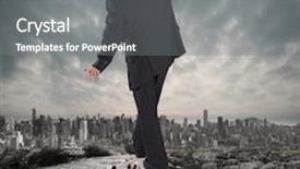  Presentation with serene - Presentation with computer generated - business team supporting boss background and a gray colored foreground