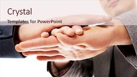  Presentation with team hands - Colorful PPT theme enhanced with business team with their hands together backdrop and a lemonade colored foreground