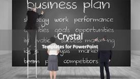  Presentation with business card - Presentation design with business team writing against composite image of black card background and a dark gray colored foreground