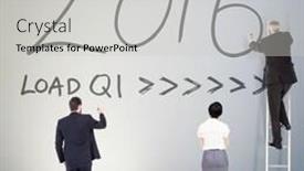  Presentation with spotlight - Beautiful PPT theme featuring business team writing against white background with spotlight backdrop and a light gray colored foreground