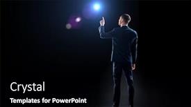  Presentation with black technology - Colorful PPT theme enhanced with augmented reality lenses - business technology and people concept backdrop and a black colored foreground