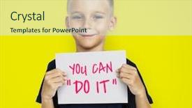  Presentation with video - Beautiful PPT theme featuring business technology and video concept backdrop and a sky blue colored foreground