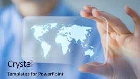  Presentation with mass media - PPT theme having business technology international communication mass background and a light blue colored foreground