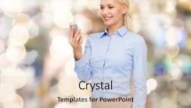  Presentation with business technology internet and network - Theme enhanced with business technology internet and education background and a  colored foreground