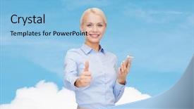  Presentation with technology education - Presentation having business technology internet and education background and a light blue colored foreground