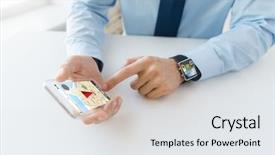  Presentation with gps - PPT theme featuring business technology navigation and people background and a white colored foreground
