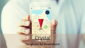  Presentation with gps - Presentation consisting of business technology navigation location background and a coral colored foreground