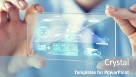  Presentation with gps - Presentation design enhanced with business technology navigation location background and a light blue colored foreground