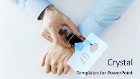  Presentation with social media - PPT layouts having business technology and people concept background and a  colored foreground