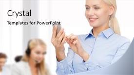  Presentation with technology education - Presentation design with business technology service and education background and a white colored foreground