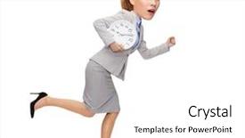  Presentation with education - Cool new theme with business time and education concept backdrop and a white colored foreground