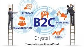  Presentation with people - Cool new theme with business-to-customer-concept backdrop and a white colored foreground