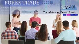  Presentation with business training - Presentation with business training in conference background and a light blue colored foreground