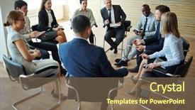  Presentation with business training - Slide deck enhanced with business training background and a violet colored foreground