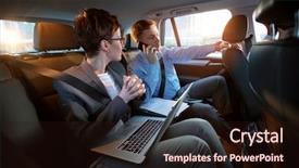  Presentation with working together - Amazing theme having business trip- colleagues working together backdrop and a  colored foreground