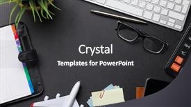  Presentation with mission - Colorful PPT layouts enhanced with business trip concept accessories backdrop and a  colored foreground