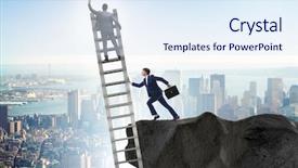  Presentation with business competition - Slide deck consisting of business unethical competition concept background and a sky blue colored foreground