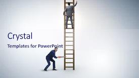  Presentation with business competition - Colorful presentation theme enhanced with business unethical competition concept backdrop and a  colored foreground