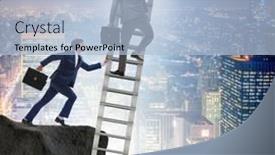  Presentation with business competition - Presentation consisting of business-unethical-competition-concept background and a light blue colored foreground