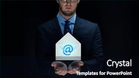  Presentation with black technology - Beautiful theme featuring business virtual communication future technology cyberspace and people - businessman with over black background backdrop and a black colored foreground