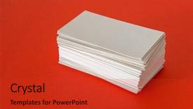  Presentation with red white blue business - Slide set having business visit card gift ticket background and a red colored foreground