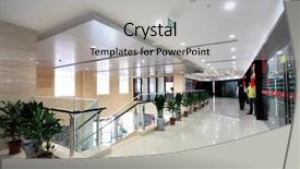  Presentation with structure - Slides having business wall - internal structure of modern urban background and a light gray colored foreground