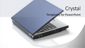  Presentation with blue water splash isolated - Slides enhanced with business widescreen - isolated blue laptop background and a light blue colored foreground