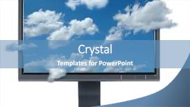  Presentation with floral border over white - Audience pleasing slides consisting of business widescreen - lcd monitor isolated backdrop and a teal colored foreground