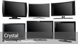  Presentation with different - Audience pleasing PPT theme consisting of business widescreen - tv displays monitors 6 different backdrop and a dark gray colored foreground