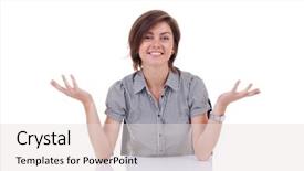  Presentation with desk - Cool new presentation theme with celebration elit - portrait of a very fashionable backdrop and a ocean colored foreground