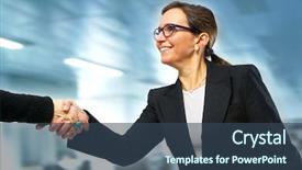  Presentation with office - Cool new slide set with people friendship communication technology and backdrop and a gray colored foreground