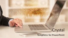  Presentation with marketing environment - Cool new presentation design with business woman in homey environment backdrop and a lemonade colored foreground