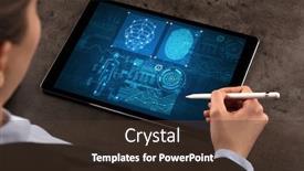  Presentation with analyses - Amazing slides having business-woman-making-analyses backdrop and a tawny brown colored foreground