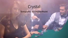  Presentation with modern - PPT layouts enhanced with business woman sitting at craps background and a  colored foreground