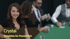  Presentation with modern - PPT layouts featuring business woman sitting at craps background and a tawny brown colored foreground