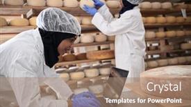  Presentation with woman business - Amazing presentation theme having business-woman-team-in-local backdrop and a coral colored foreground