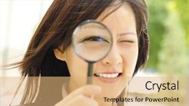  Presentation with eye glass - PPT theme consisting of m dia - stunning view of high mountain background and a teal colored foreground