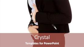  Presentation with stomach - Amazing slide deck having abdominal pain - business woman with stomach ache backdrop and a red colored foreground