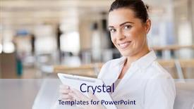  Presentation with tablet - PPT theme having aviation - cessna - small retro airplane background and a light blue colored foreground