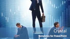  Presentation with successful - Audience pleasing slide set consisting of businessman-after-successful-transaction backdrop and a teal colored foreground