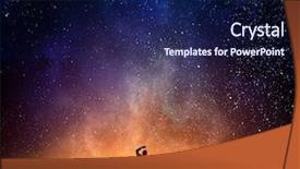  Presentation with sky - Theme consisting of businessman against starry sky mixed background and a navy blue colored foreground