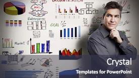  Presentation with organisation - Audience pleasing slide deck consisting of businessman and business organisation scheme backdrop and a tawny brown colored foreground