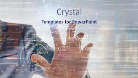  Presentation with network marketing - Beautiful presentation design featuring strategy abstract icon digital marketing backdrop and a lemonade colored foreground