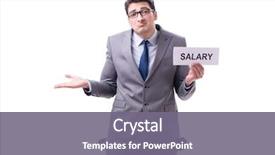  Presentation with increase profitability - Beautiful PPT layouts featuring businessman asking for salary increase backdrop and a gray colored foreground