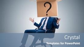  Presentation with questions - Beautiful slides featuring businessman-asking-questions-in-business backdrop and a teal colored foreground