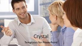  Presentation with meeting - Beautiful PPT layouts featuring businessman at meeting smiling talking backdrop and a mint green colored foreground