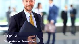  Presentation with successful - Audience pleasing PPT theme consisting of businessman at the office leading backdrop and a  colored foreground