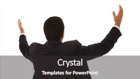  Presentation with win win - Audience pleasing presentation theme consisting of businessman back praying with his backdrop and a  colored foreground