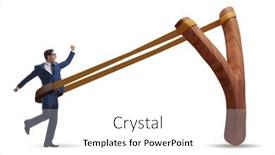  Presentation with career - PPT layouts featuring businessman-being-launched-from-slingshot background and a white colored foreground