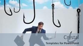  Presentation with well being for kids - PPT theme having businessman-being-tempted-to-bite background and a  colored foreground